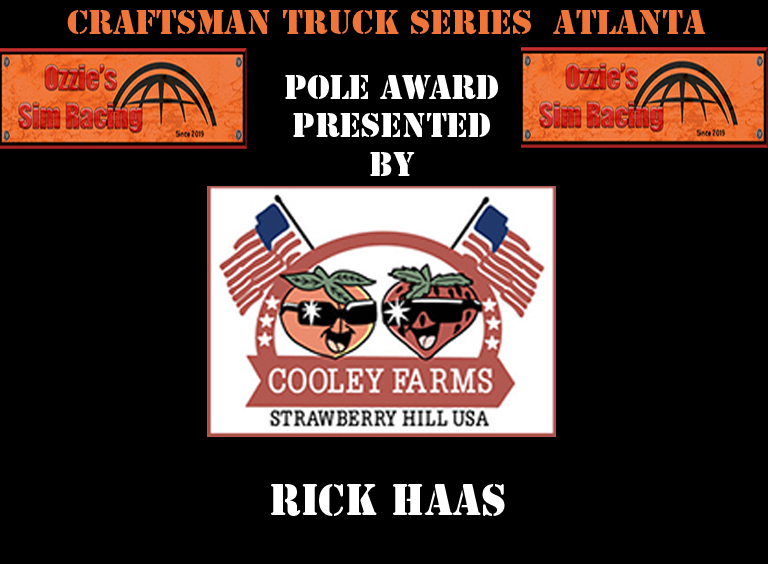 Ozzie's Sim Racing Pole Award