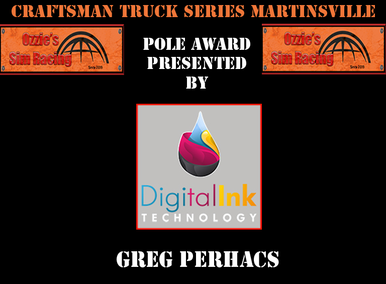 Ozzie's Sim Racing Pole Award